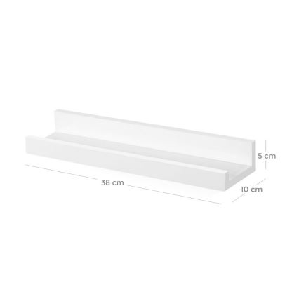 Komplekts 3x sienas plaukti SHELFY, balti