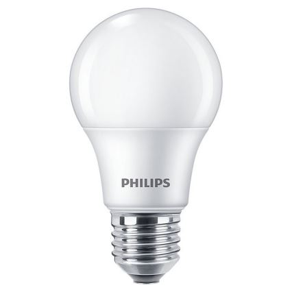 KOMPLEKTS 3xLED Spuldze Philips A60 E27/8W/230V 4000K