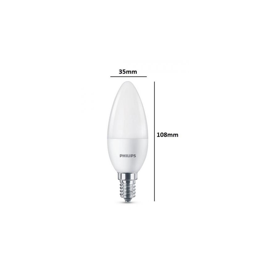 KOMPLEKTS 3xLED Spuldze Philips E14/5,5W/230V 2700K