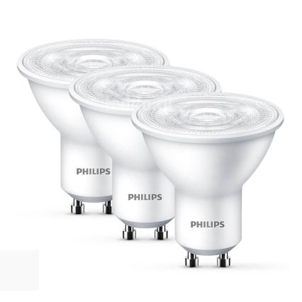 KOMPLEKTS 3xLED Spuldze Philips GU10/4,7W/230V 2700K