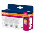 Komplekts: 3× LED spuldze A60, E27, 8 W, 230 V, 3000 K - Osram