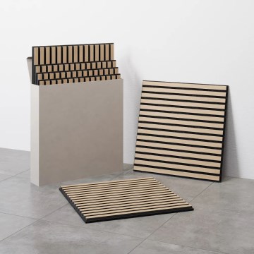 Komplekts: 4 akustiskie apdares paneļi VASAVIK 60×60 cm, dabīgs ozols
