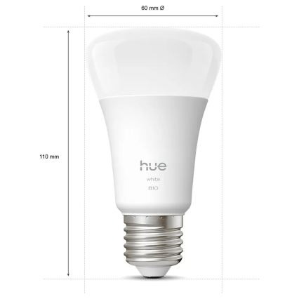 Komplekts: 4 x dimmējamas LED spuldzes Philips Hue WHITE E27/7W/230V 2700K