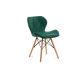 KOMPLEKTS 4x Ēdamistabas krēsls TRIGO 74x48 cm gaiši zaļa/dižskābardis