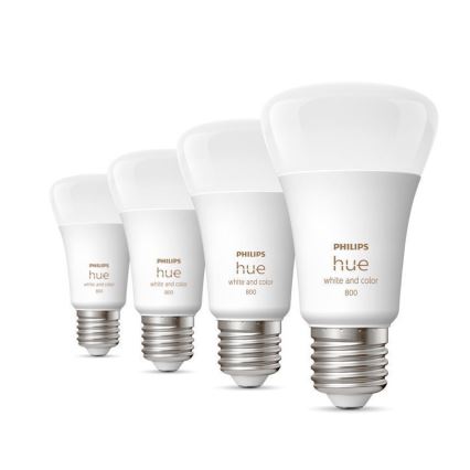 KOMPLEKTS 4x LED Aptumšojama spuldze Philips Hue White And Color Ambience E27/6,5W/230V 2000-6500K