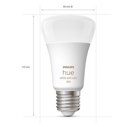 KOMPLEKTS 4x LED Aptumšojama spuldze Philips Hue White And Color Ambience E27/6,5W/230V 2000-6500K