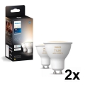 Komplekts 4x LED regulējamas spuldzes Philips Hue WHITE AMBIANCE GU10/4,2W/230V 2200-6500K