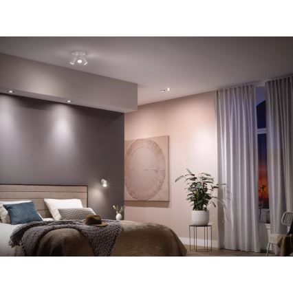 Komplekts 4x LED regulējamas spuldzes Philips Hue WHITE AMBIANCE GU10/4,2W/230V 2200-6500K