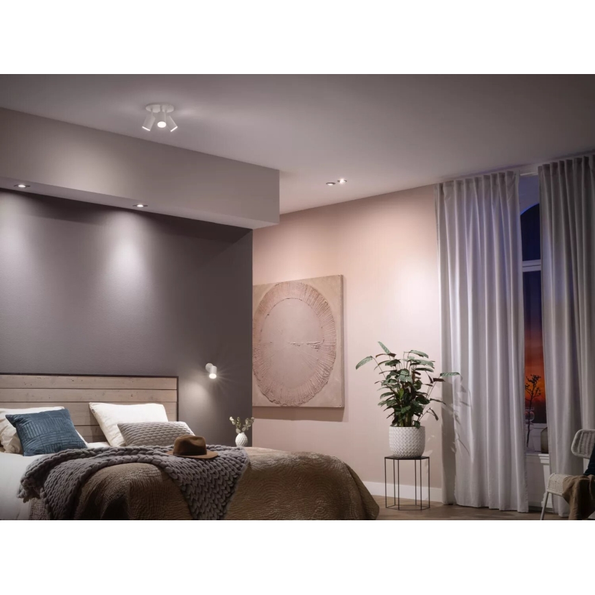 Komplekts 4x LED regulējamas spuldzes Philips Hue WHITE AMBIANCE GU10/4,2W/230V 2200-6500K