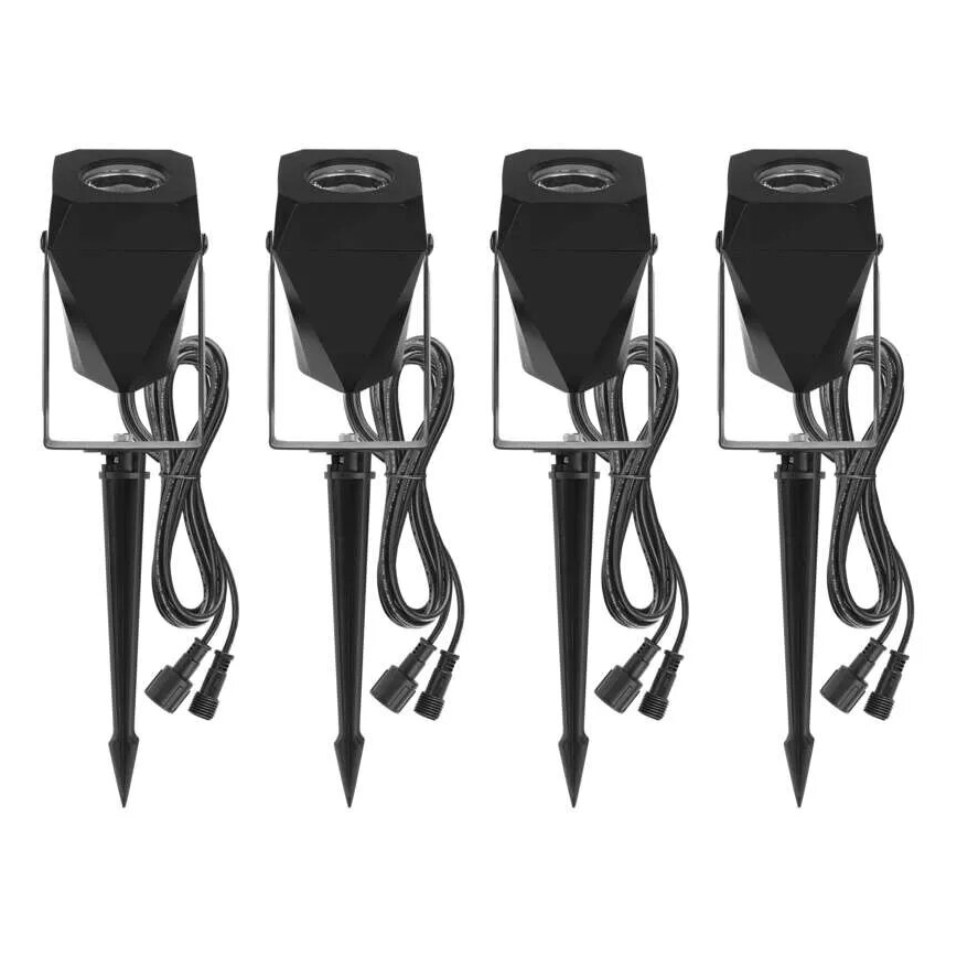 KOMPLEKTS 4x LED RGBIC Aptumšojama āra lampa LED/7W/230V 3000-6500K IP65 Wi-Fi Tuya