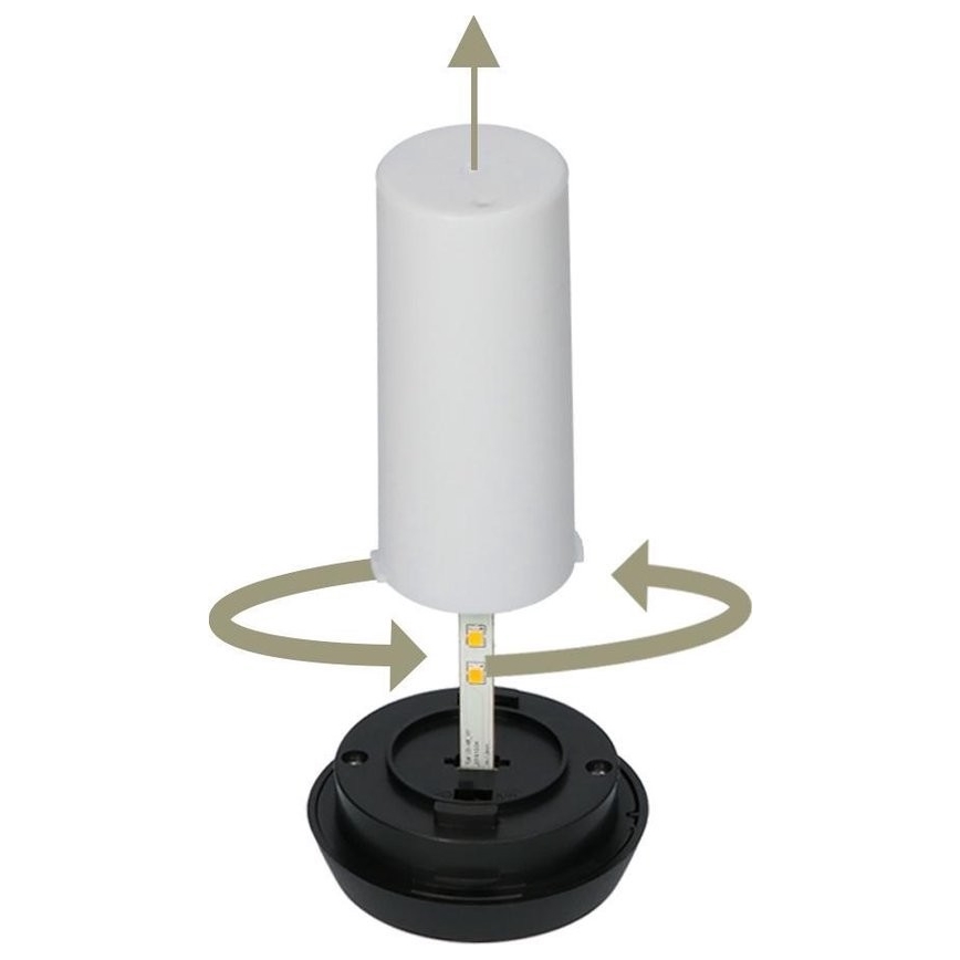 KOMPLEKTS 4x LED Saules enerģijas lampa 4xLED/3,6V 1xAAA IP44 100 mAh