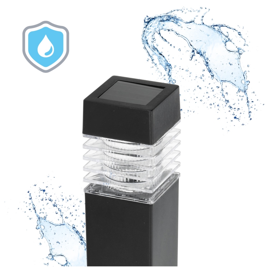 KOMPLEKTS 4x LED Saules enerģijas lampa LED/0,06W/1,2V 1xAAA 6000K IP44 100 mAh