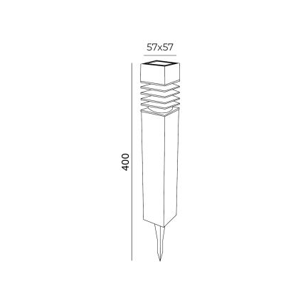 KOMPLEKTS 4x LED Saules enerģijas lampa LED/0,06W/1,2V 6000K IP44