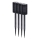 Komplekts 4x LED saules lampas DECOR LED/1,2V 150 mAh 3000K 39 cm IP44 melnas