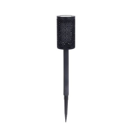 Komplekts 4x LED saules lampas DECOR LED/1,2V 150 mAh 3000K 39 cm IP44 melnas
