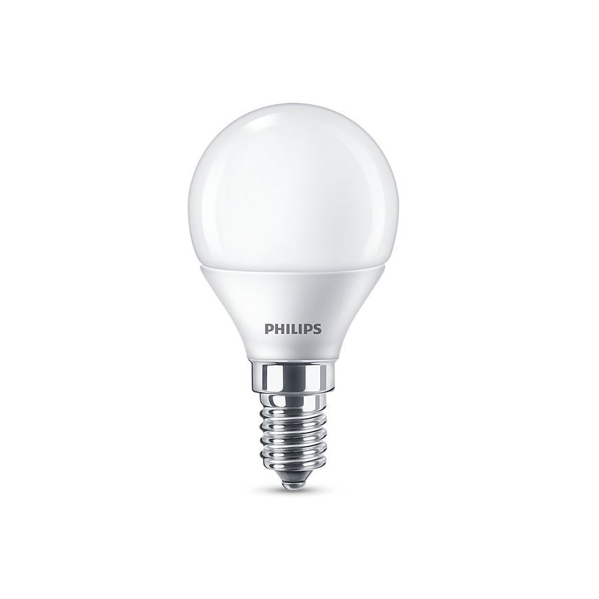 KOMPLEKTS 4x LED Spuldze Philips P45 E14/5,5W/230V 2700K