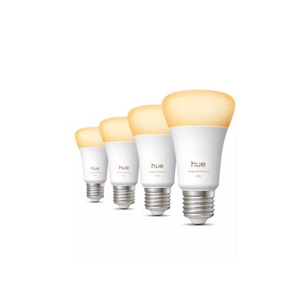 Komplekts: 4 LED dimējamas spuldzes Philips Hue WHITE AMBIANCE E27/6W/230V 1000-20000K
