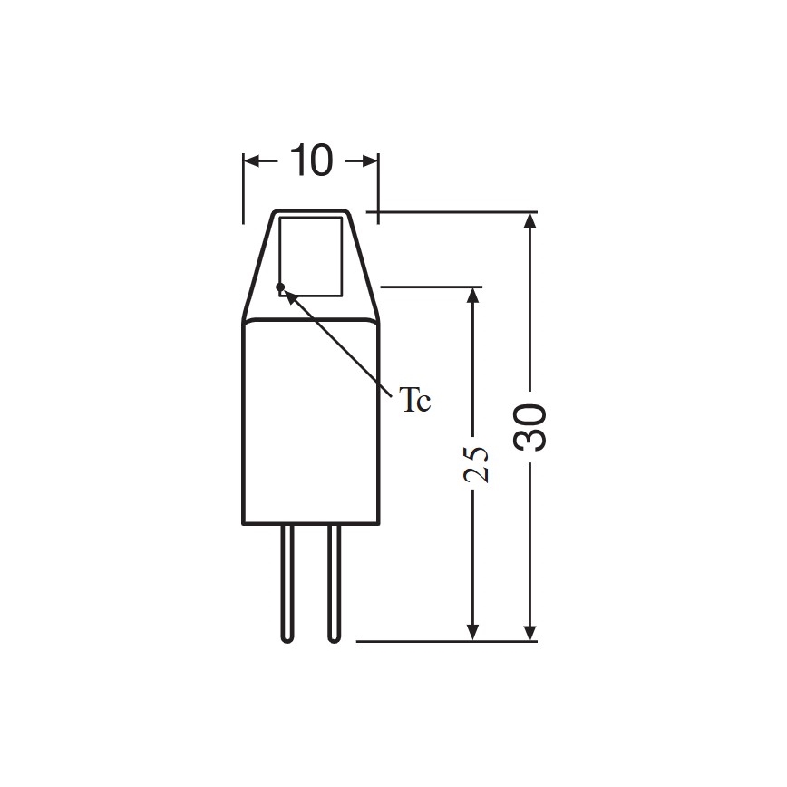 Komplekts 5 gab. LED spuldzes PIN MICRO G4/1W/12V 2700K - Osram