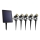 KOMPLEKTS 5x LED Āra lampa ar saules enerģijas paneli LED/4000 mAh IP44