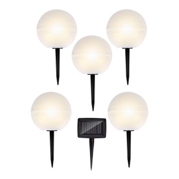KOMPLEKTS 5x LED Saules enerģijas lampa LED/3,2V daudzkrāsaina