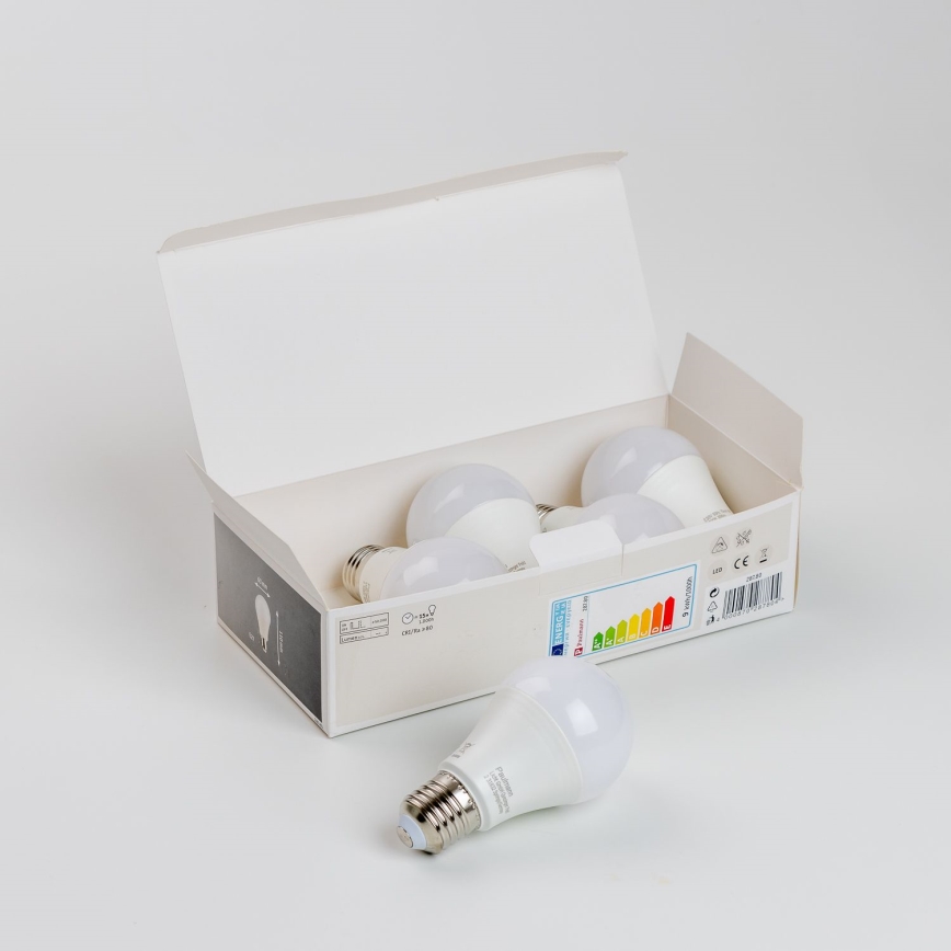 KOMPLEKTS 5x LED Spuldze A60 E27/9W/230V 2700K - Paulmann 28780