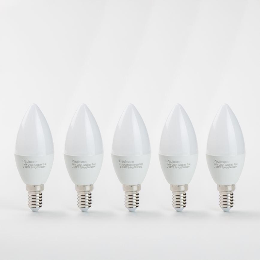 KOMPLEKTS 5x LED Spuldze E14/5,5W/230V 2700K - Paulmann 28782