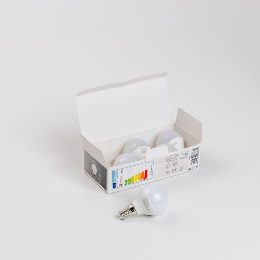 KOMPLEKTS 5x LED Spuldze P45 E14/5,5W/230V 2700K - Paulmann 28783