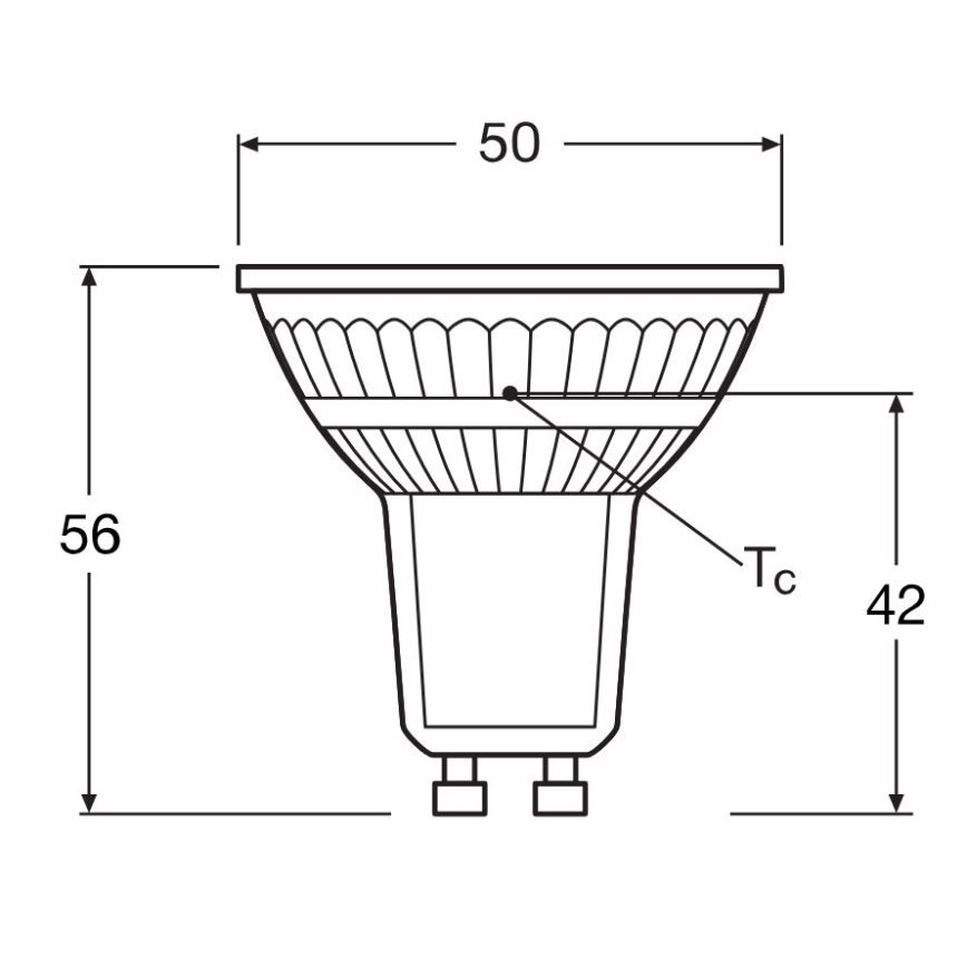 KOMPLEKTS 5x LED Spuldze PAR16 GU10/4,3W/230V 4000K 36° - Osram