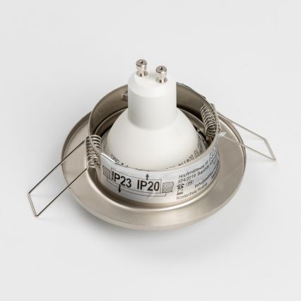 Komplekts 5x vannas istabas iebūvējamie griestu gaismekļi 1xGU10/4W/230V IP23 matēts hroms