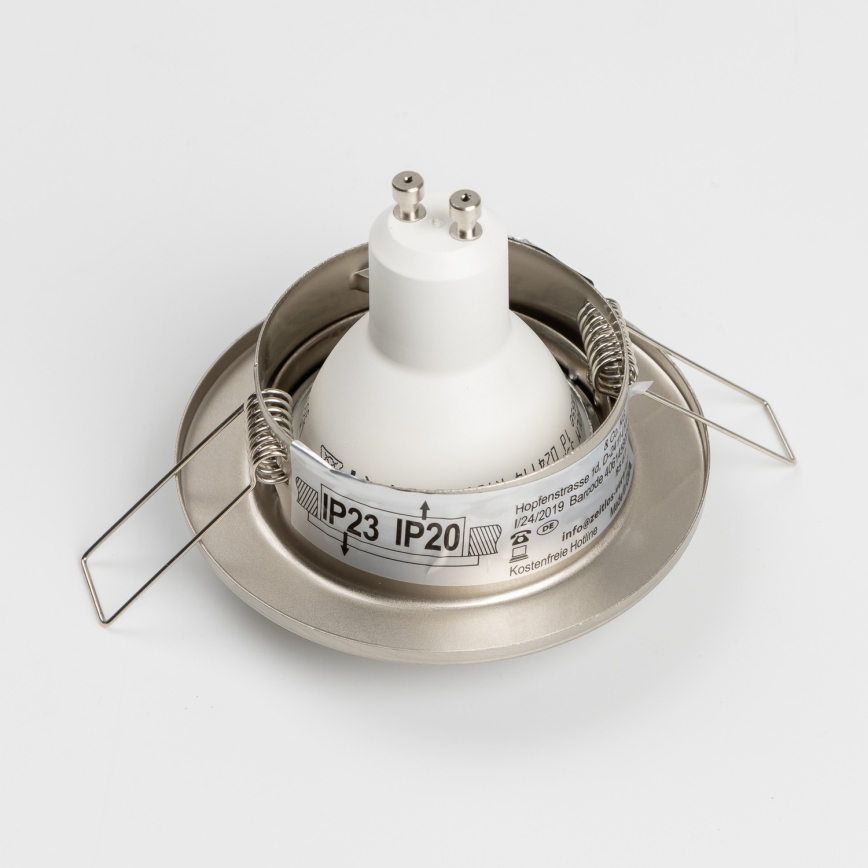 Komplekts 5x vannas istabas iebūvējamie griestu gaismekļi 1xGU10/4W/230V IP23 matēts hroms