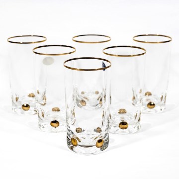 Komplekts 6x glāzes 250 ml caurspīdīga