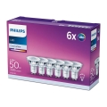 Komplekts 6x LED spuldze Philips GU10/4,6W/230V 4000K