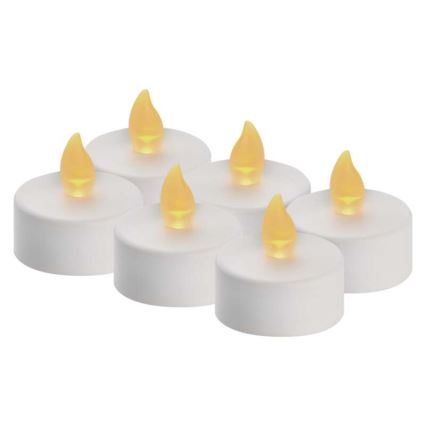 KOMPLEKTS 6x LED Ziemassvētku rotājums 6xLED/6xCR2032 balts
