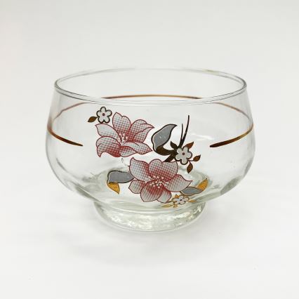 KOMPLEKTS 6x stikla krūze ar apakštasīti un 1x cukura trauks caurspīdīga