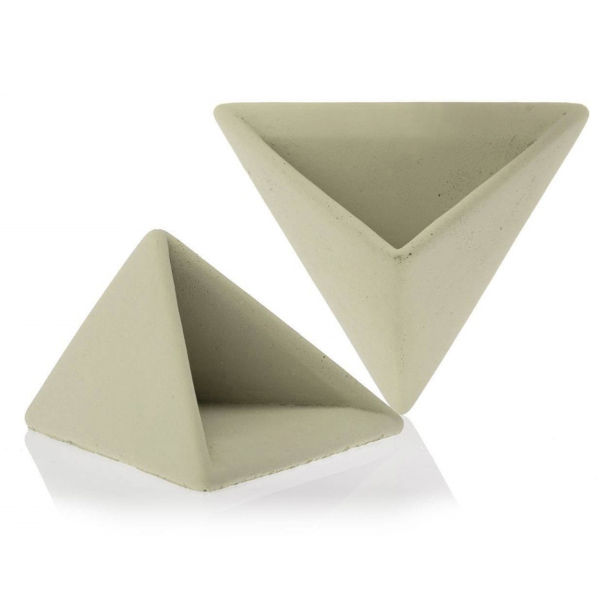 KOMPLEKTS 7x Sienas puķu pods HEIDY pelēks