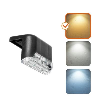 KOMPLEKTS 8x LED Saules enerģijas kāpņu apgaismojums LED/0,06W/1,2V 3000K IP44 600 mAh