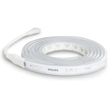 KOMPLEKTS - LED RGBW Aptumšojama josla Philips Hue WHITE AND COLOR AMBIANCE 2m LED/20W/230V + 2x LED Aptumšojama spuldze Philips A60 E27/9W/230V 2000-6500K