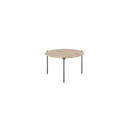 Konferenču galdiņš AURA Ø 55 cm, ozols/antracīts