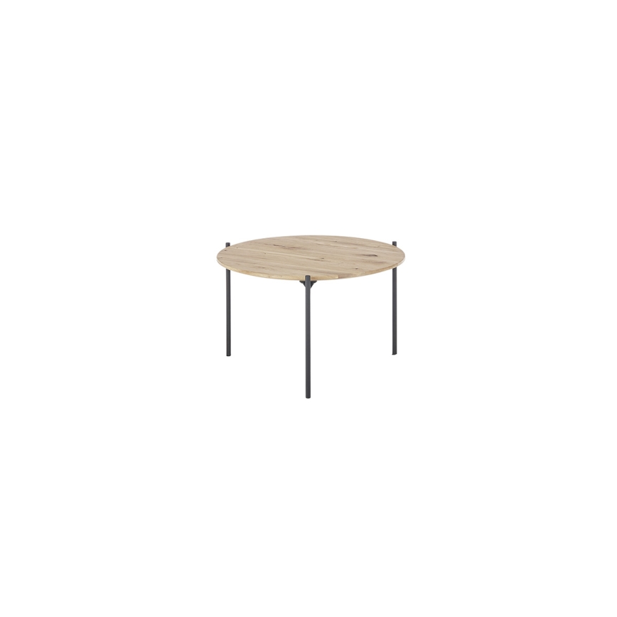 Konferenču galdiņš AURA Ø 55 cm, ozols/antracīts