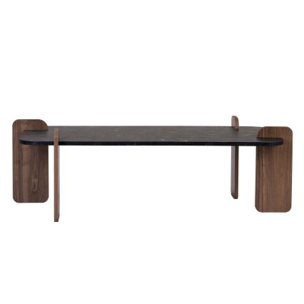 Konferenču galdiņš PURO 120x60 cm valrieksts/melns