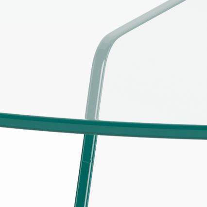 Konferenču galdiņš SANOS 80 cm caurspīdīgs