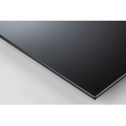 Konferenču galds ar paceļamu virsmu ENZO 110x60 cm melns/ozola dekors