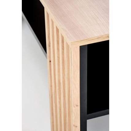 Konferenču galds FORMA 110x65 cm brūns/melns