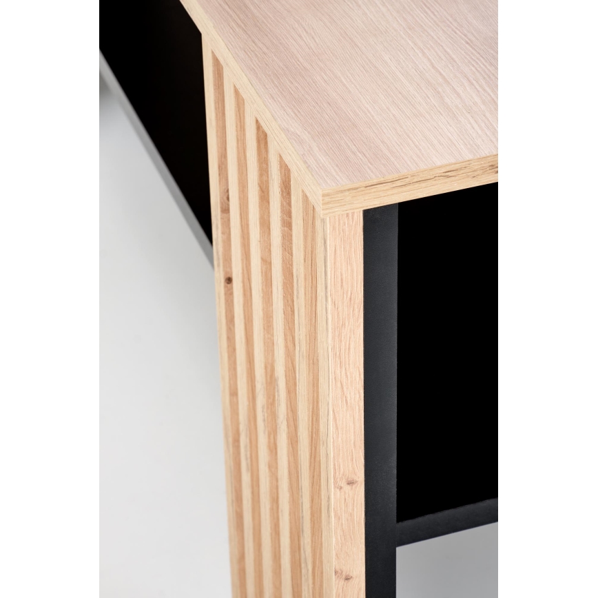 Konferenču galds FORMA 110x65 cm brūns/melns