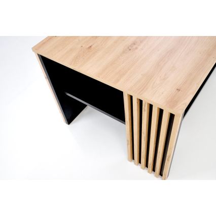 Konferenču galds FORMA 110x65 cm brūns/melns