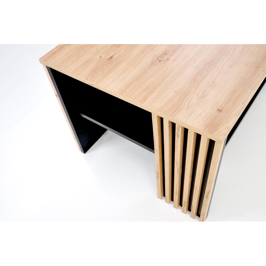 Konferenču galds FORMA 110x65 cm brūns/melns