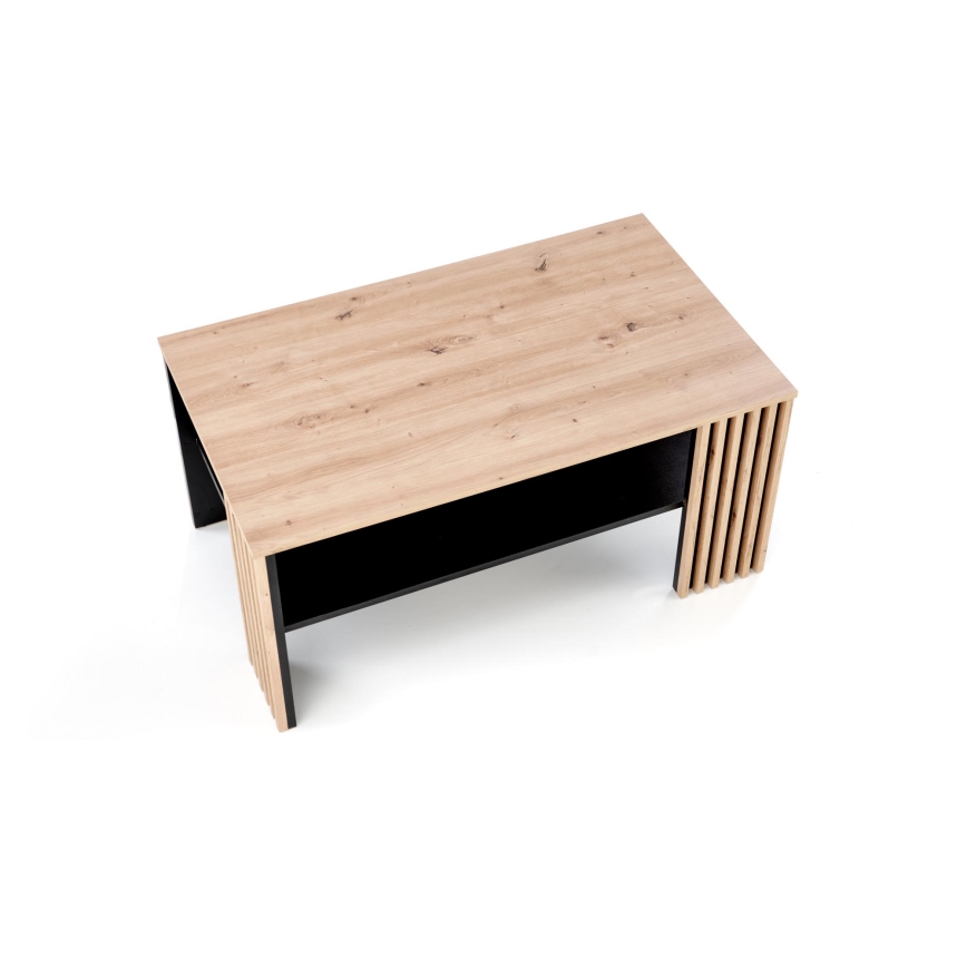 Konferenču galds FORMA 110x65 cm brūns/melns