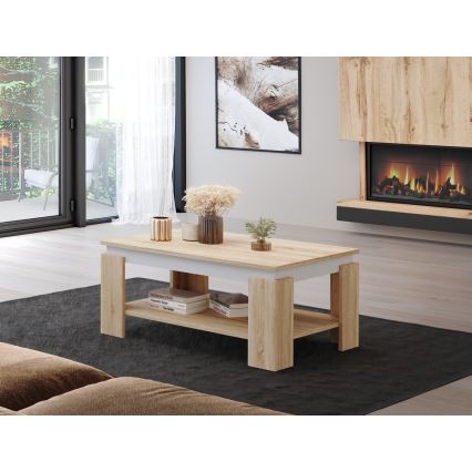 Konferenču galds LUNO Sonoma ozols/balts