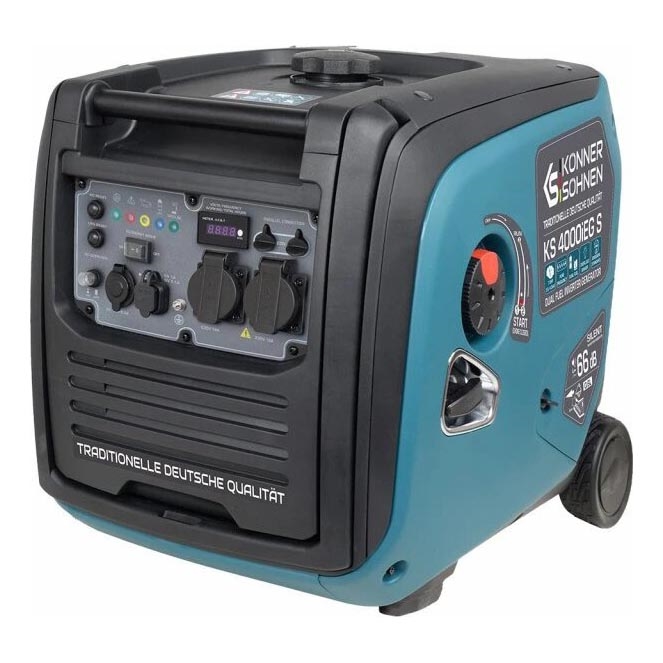 Könner & Söhnen 5106 - Gāzes un degvielas invertora elektriskais ģenerators KS 4000iEG S 4000W