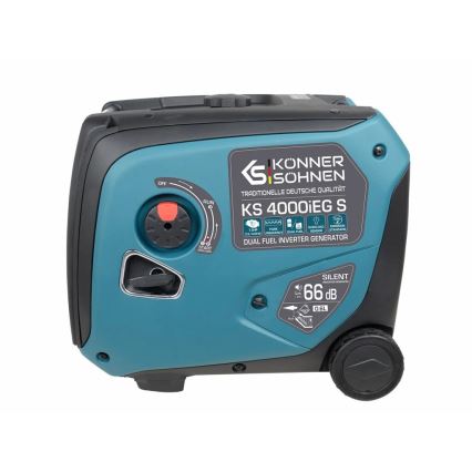 Könner & Söhnen 5106 - Gāzes un degvielas invertora elektriskais ģenerators KS 4000iEG S 4000W